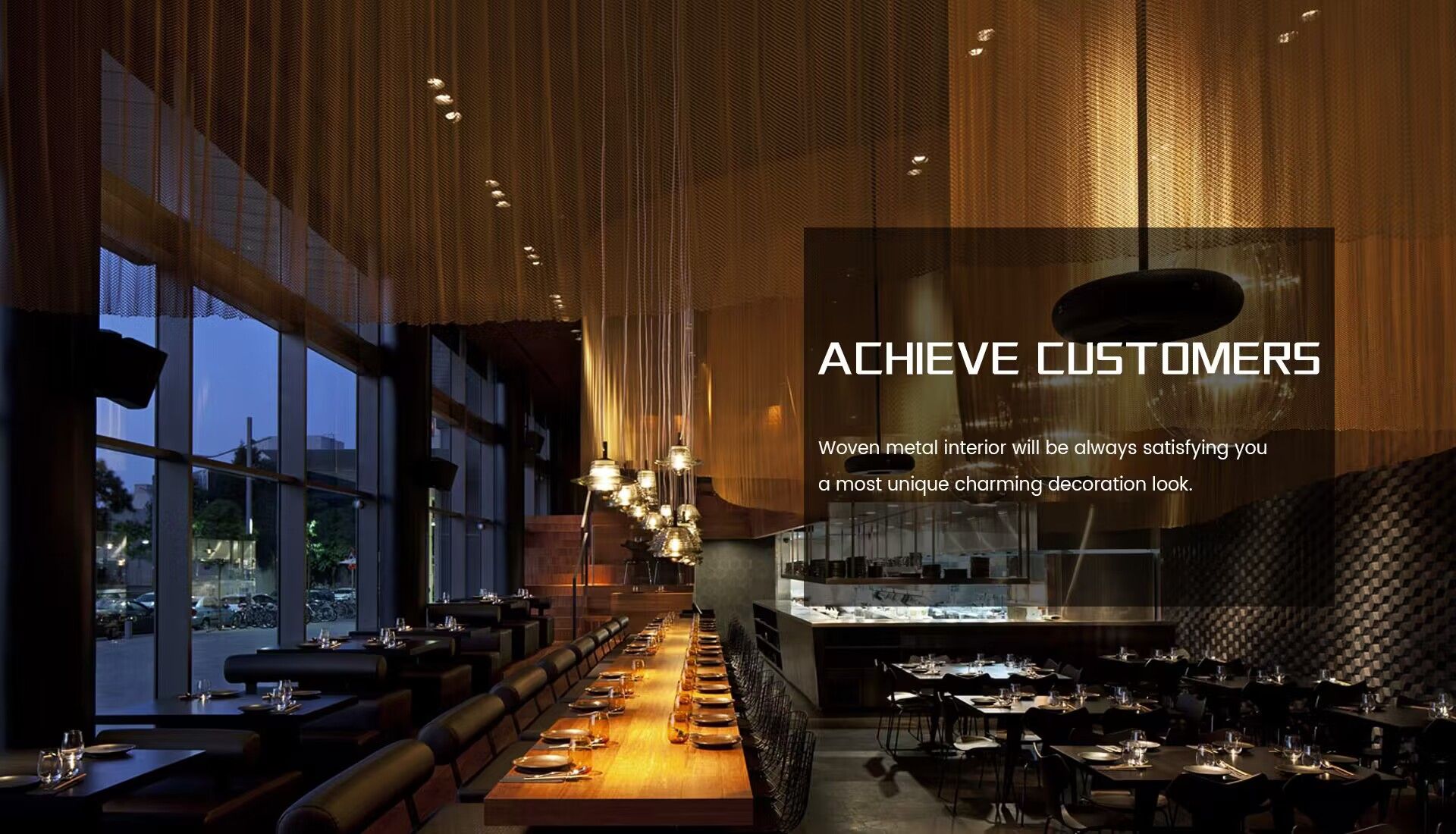 Metal Curtain Sample Design Supplier