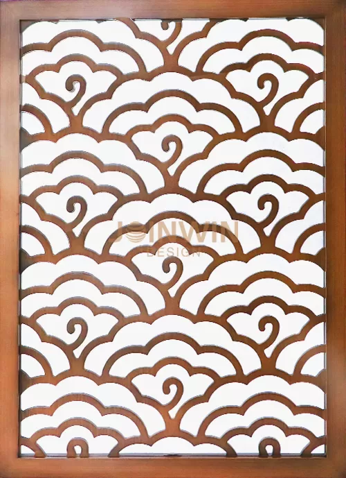 Stainless steel carved screen partition-05