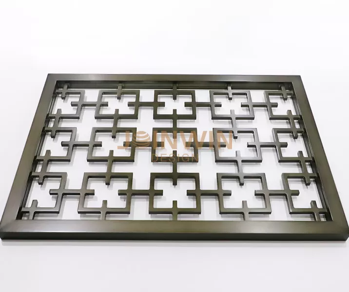 Stainless steel carved screen partition-10
